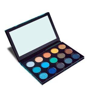Hipdot New Cenote Green Blue 15 Shade Vegan Cruelty Free Eyeshadow Palette